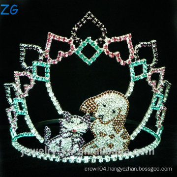 Colored Rhinestone Cute Tiara For Kids, Dog tiara for kids, boy crown